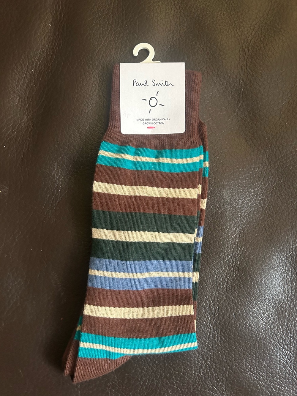 Men’s Paul Smith Stripe Organic Cotton Large socks